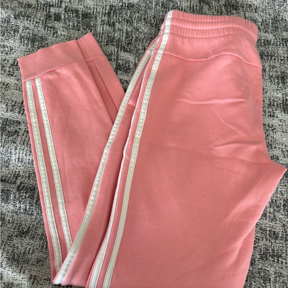 Adidas Pink Girls Sweatpants Size Medium - Picture 4 of 4
